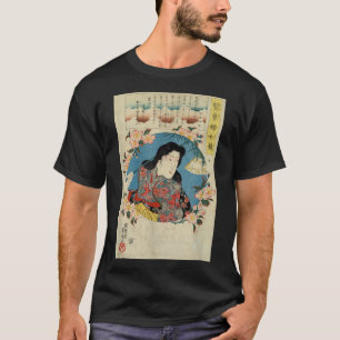Camiseta Retrato de una mujer Utagawa Kuniyoshi