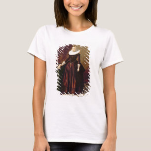 Camiseta Retrato de una señora (aceite en el panel)