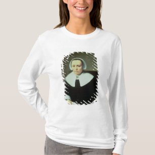 Camiseta Retrato de una señora con no manual y los puños