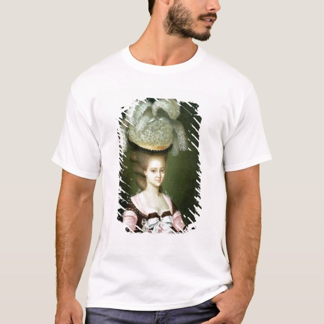 Camiseta Retrato de una señora en un gorra (Anverso)