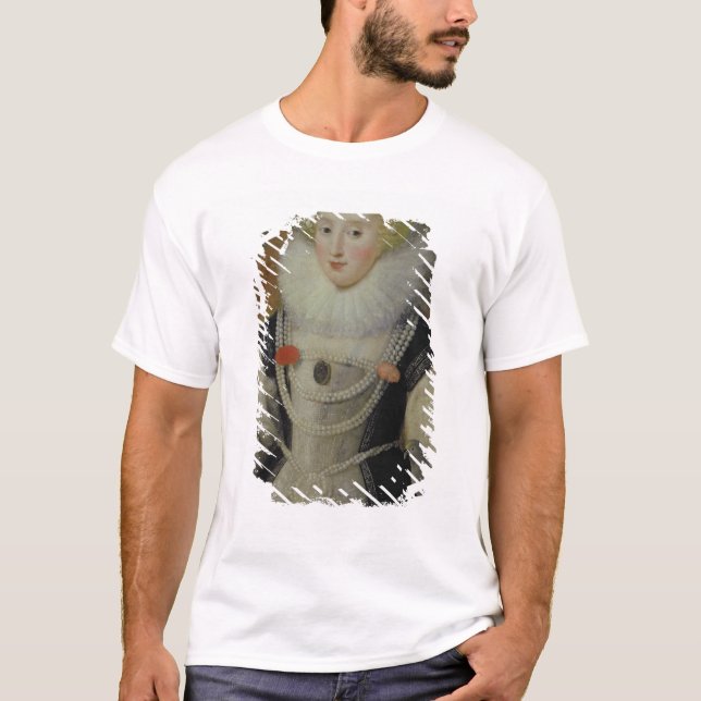 Camiseta Retrato de una señora isabelina con un loro (Anverso)