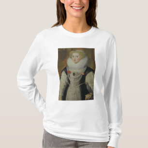Camiseta Retrato de una señora isabelina con un loro