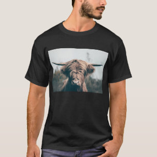 Camiseta Retrato de vaca Highland