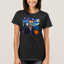 Camiseta Retrato de Van Gogh Halloween - Noche estrellada c
