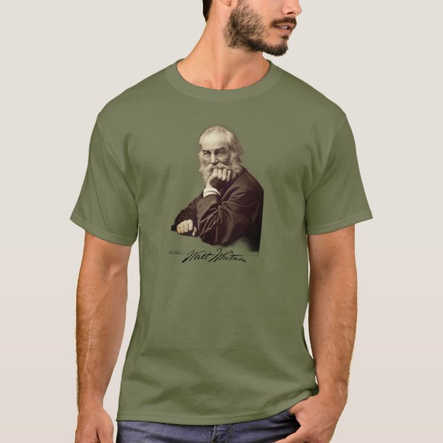 Camiseta Retrato de Walt Whitman (Anverso)