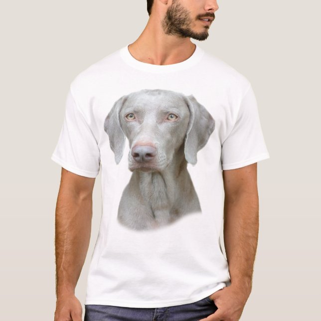 Camiseta Retrato de Weimaraner (Anverso)