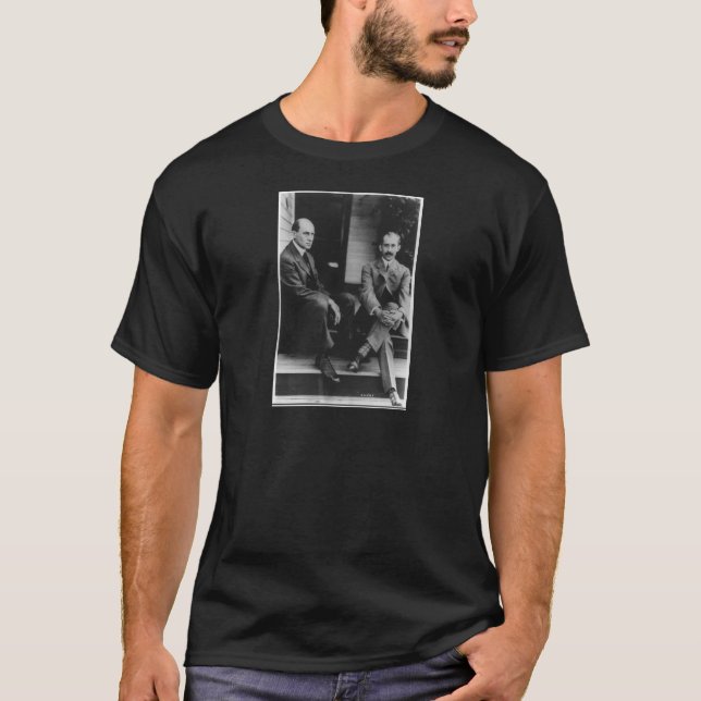 Camiseta Retrato de Wilbur Wright y de Orville Wright (Anverso)