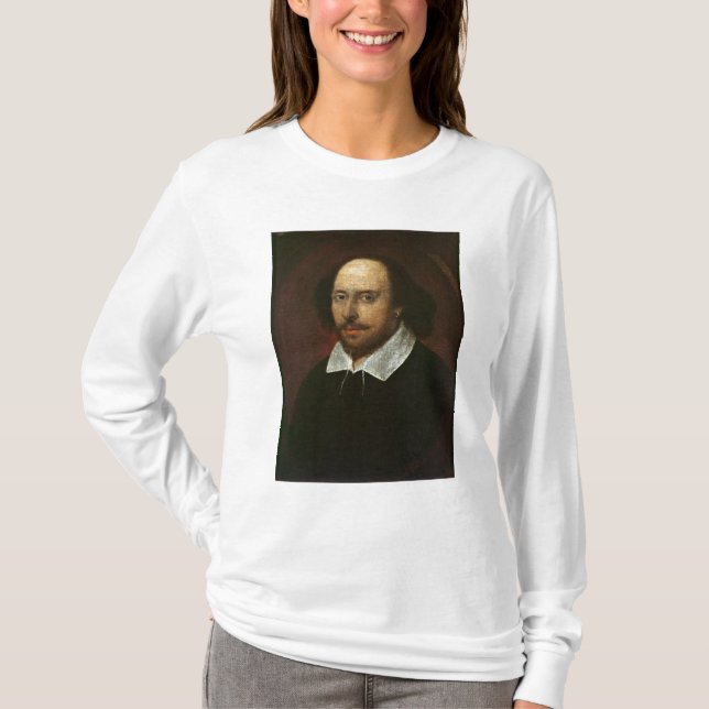 Camiseta Retrato de William Shakespeare c.1610 (Anverso)