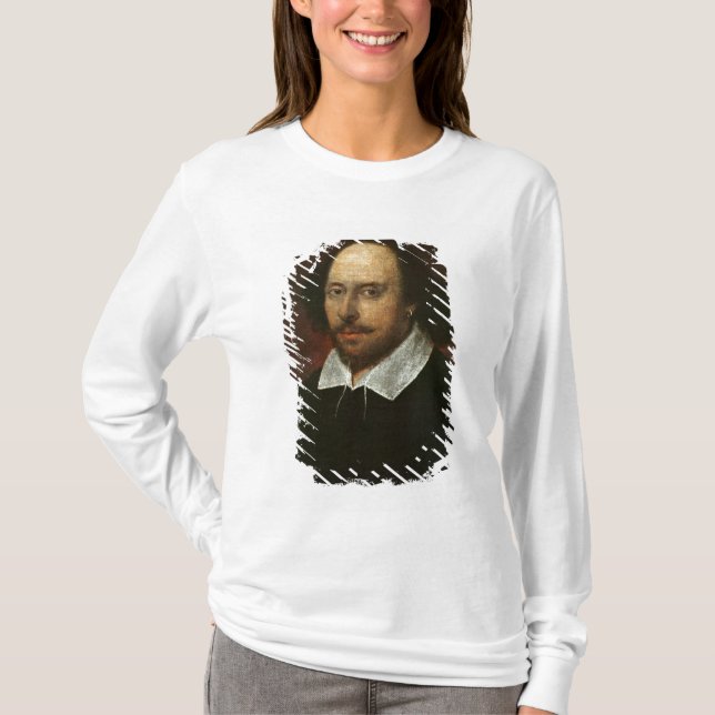 Camiseta Retrato de William Shakespeare c.1610 (Anverso)