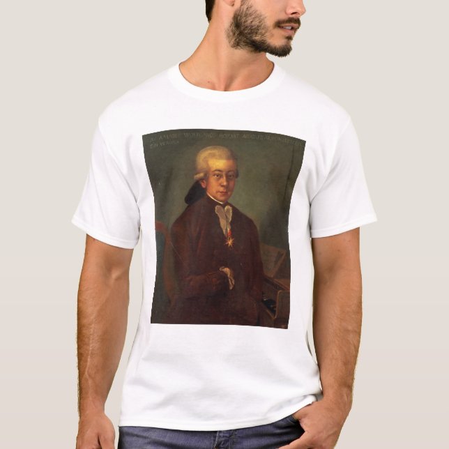 Camiseta Retrato de Wolfgang Amadeus Mozart 2 (Anverso)