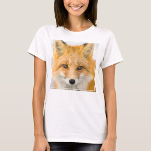 Camiseta Retrato de zorro rojo