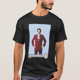Camiseta Retrato del Anchorman Ron Burgundy Channel 4