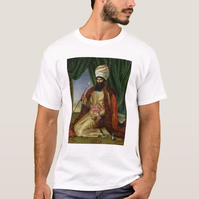 Camiseta Retrato del asker-Khan, embajador de Persia (Anverso)