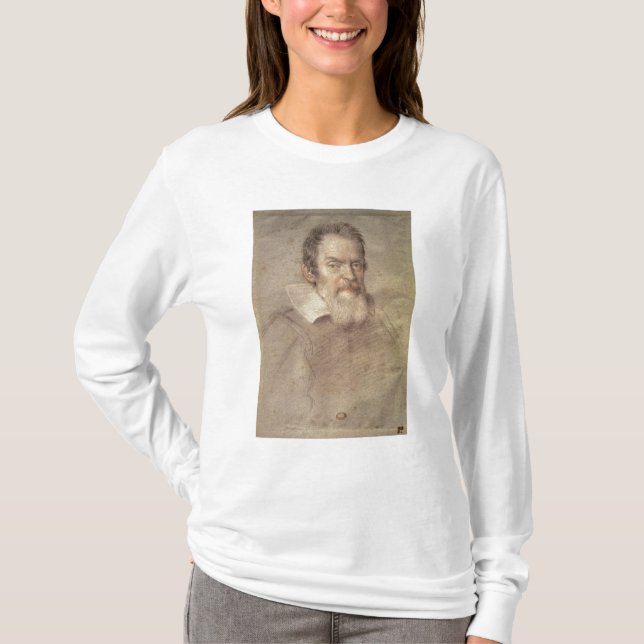 Camiseta Retrato del astrónomo de Galileo Galilei (Anverso)
