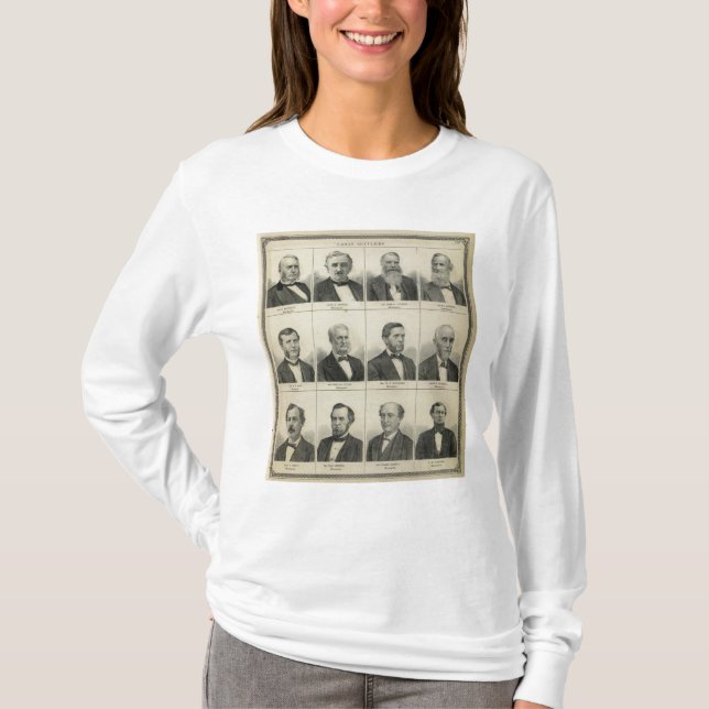 Camiseta Retrato del colono temprano Morrison, Minnesota (Anverso)
