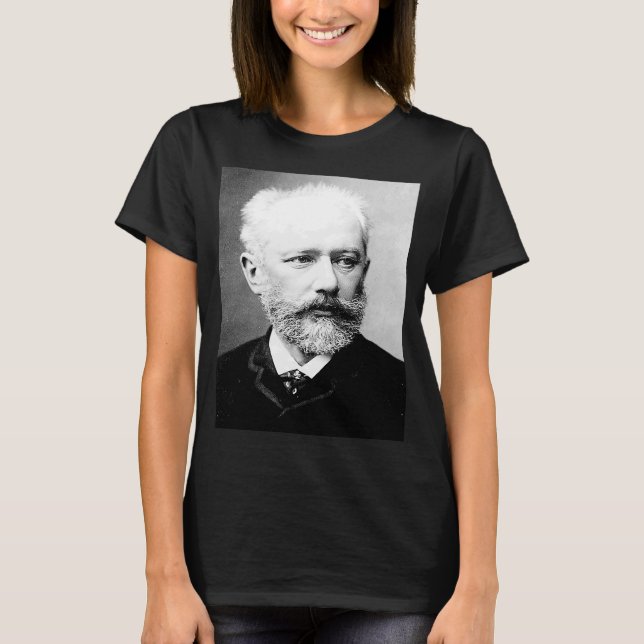Camiseta retrato del compositor Tchaikovsky (Anverso)