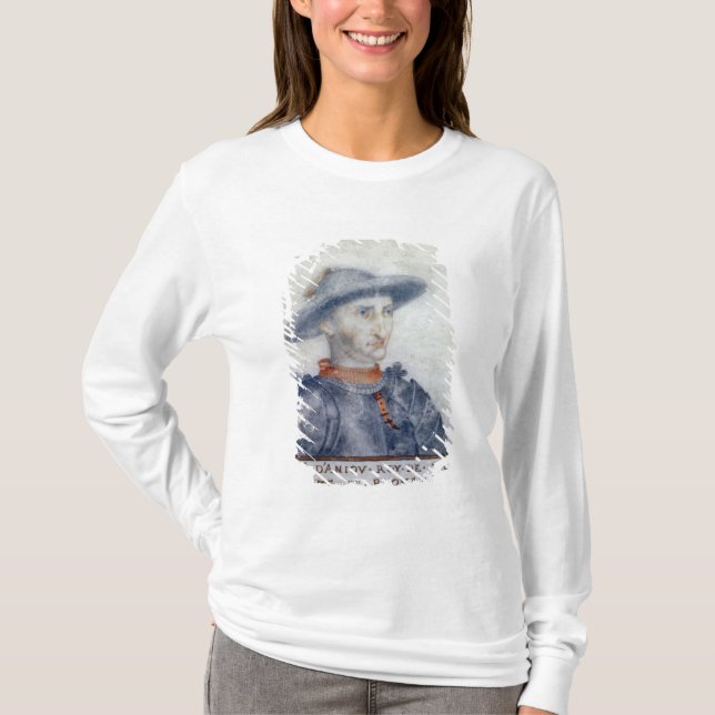 Camiseta Retrato del duque de Rene I de Anjou (Anverso)