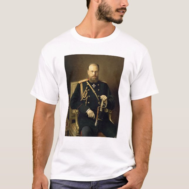 Camiseta Retrato del emperador Alejandro III 1886 (Anverso)