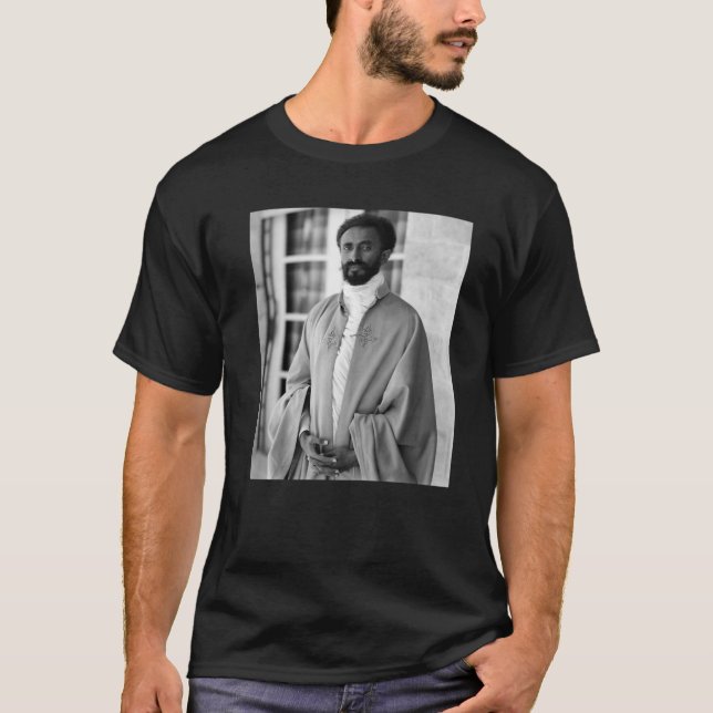 Camiseta Retrato del emperador Haile Selassie (Anverso)