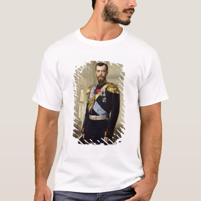 Camiseta Retrato del emperador Nicolás II, 1900 (Anverso)