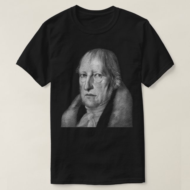 Camiseta retrato del filósofo Hegel (Diseño del anverso)