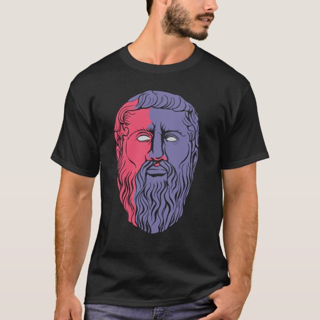 Camiseta Retrato del filósofo Platón (Anverso)