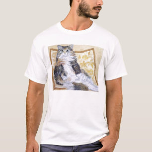 Camiseta Retrato del gato de Coon de Mae Maine de la