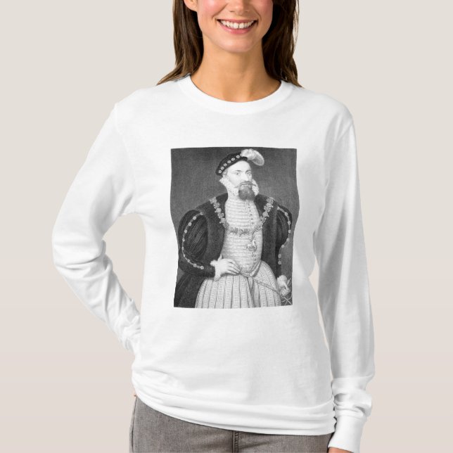 Camiseta Retrato del gris de Henry (Anverso)