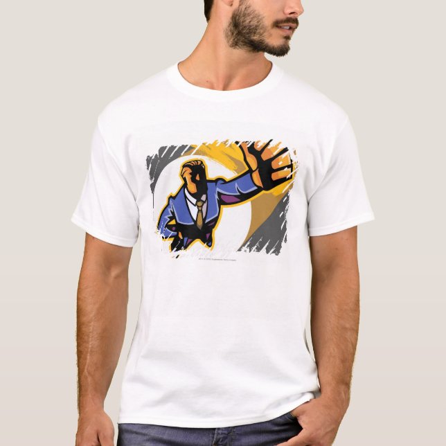 Camiseta Retrato del hombre joven que muestra los pulgares (Anverso)