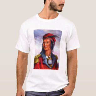 Camiseta Retrato del jefe de Shawnee Tecumseh