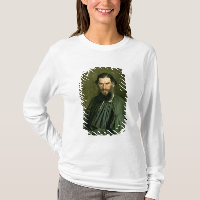 Camiseta Retrato del lev Nikolaevich Tolstoy 1873 de la (Anverso)