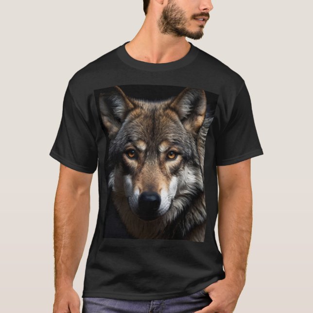 Camiseta Retrato del lobo (Anverso)