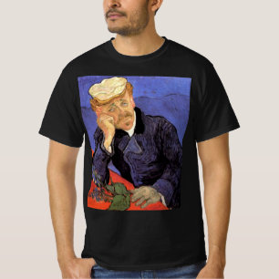 Camiseta Retrato del Médica Gachet por Vincent van Gogh