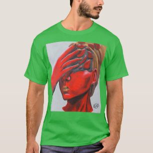 Camiseta Retrato del Pastel de aceite para el suelo de la c