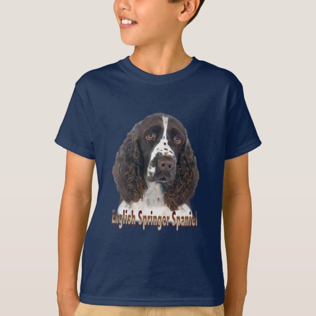 Camiseta Retrato del perro de aguas de saltador inglés (Anverso)