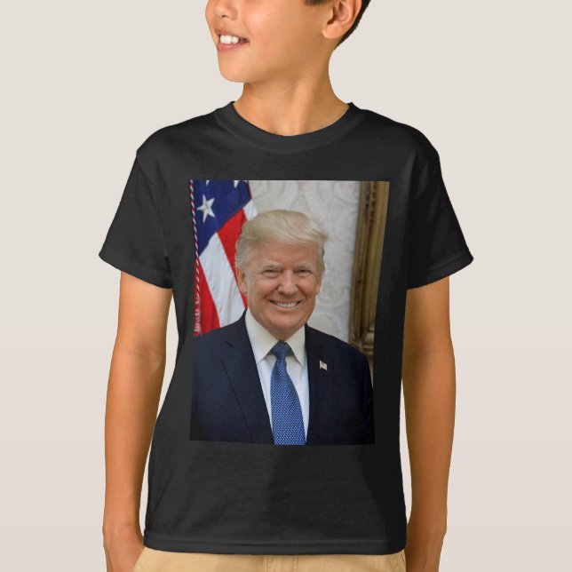 Camiseta Retrato del presidente de la Casa Blanca Donald Tr (Anverso)