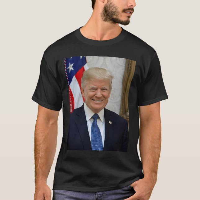 Camiseta Retrato del presidente de la Casa Blanca Donald Tr (Anverso)
