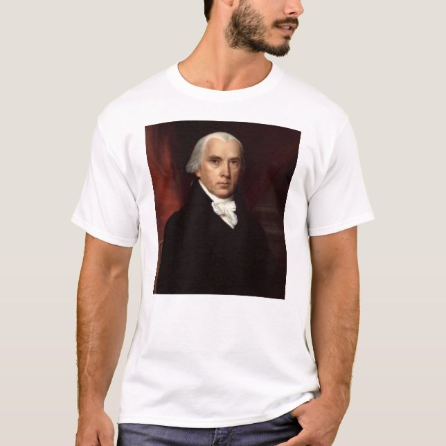 Camiseta Retrato del presidente James Madison de John Vande (Anverso)
