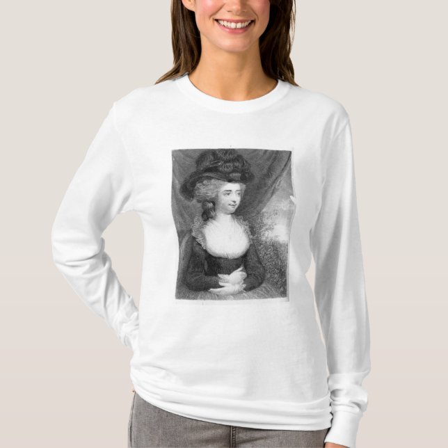 Camiseta Retrato del pub de Fanny   Burney. por Henry (Anverso)
