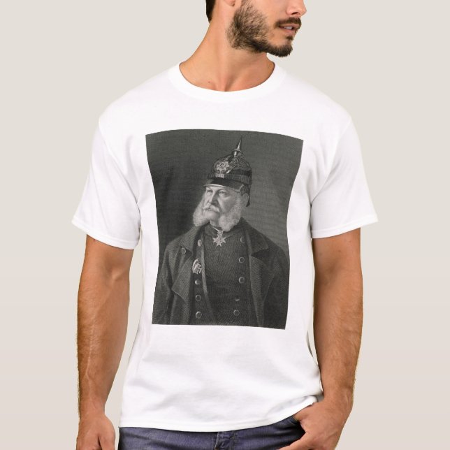 Camiseta Retrato del rey de Guillermo I de Prusia (Anverso)