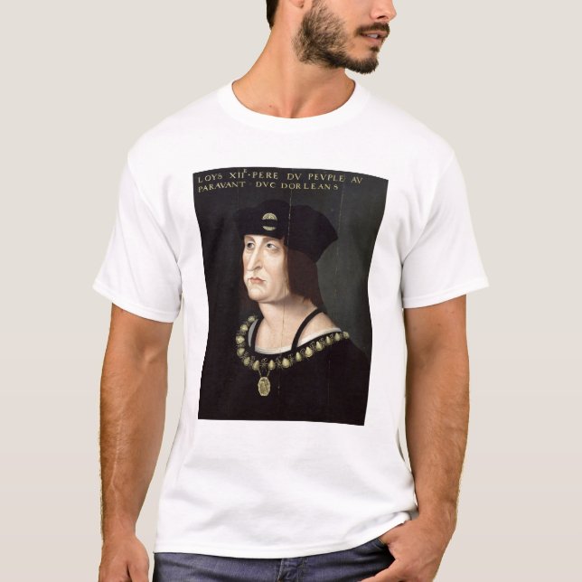 Camiseta Retrato del rey de Louis XII de Francia (Anverso)