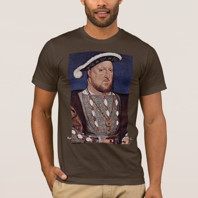 Camiseta Retrato del rey Enrique VIII de Inglaterra (Anverso)