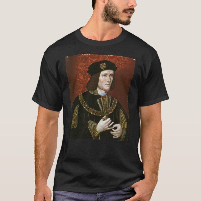 Camiseta Retrato del Rey Inglés Richard III (Anverso)