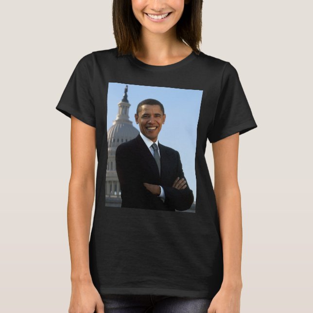 Camiseta Retrato del Senador, presidente estadounidense Bar (Anverso)