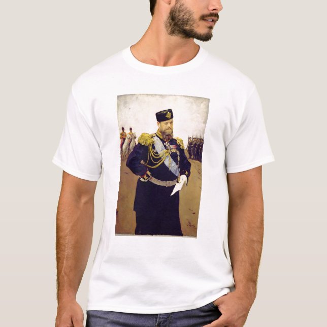 Camiseta Retrato del Tsar Alejandro III, 1900 (Anverso)
