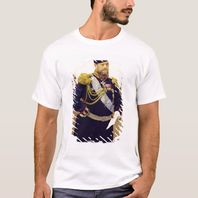 Camiseta Retrato del Tsar Alejandro III, 1900 (Anverso)