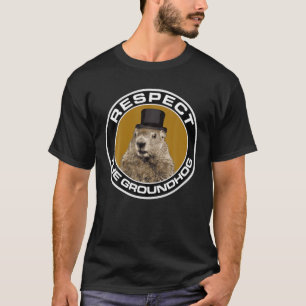 Camiseta Retrato divertido de marmota, respeta a la marmota