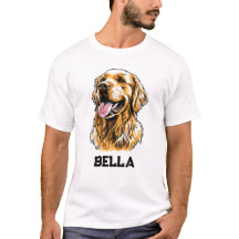 Retrato divertido de perro Retriever dorado con no