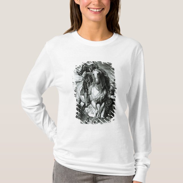 Camiseta Retrato ecuestre de Oliver Cromwell (Anverso)