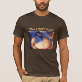 Camiseta Retrato Editable Rottweiler Perro Animal Hermoso
